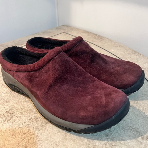 Merrell Womens Encore Purple Bourbon Suede Slip-ons - Picture 1 of 5